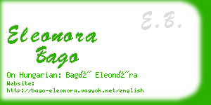 eleonora bago business card